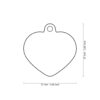 MyFamily Hushtag Hjerte ID Tag-Aluminium med plast kant MyFamily Hushtag Hjerte ID Tag-Aluminium med plast kant