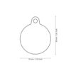 MyFamily Hushtag Sirkel ID Tag-Aluminium med plast kant MyFamily Hushtag Sirkel ID Tag-Aluminium med plast kant