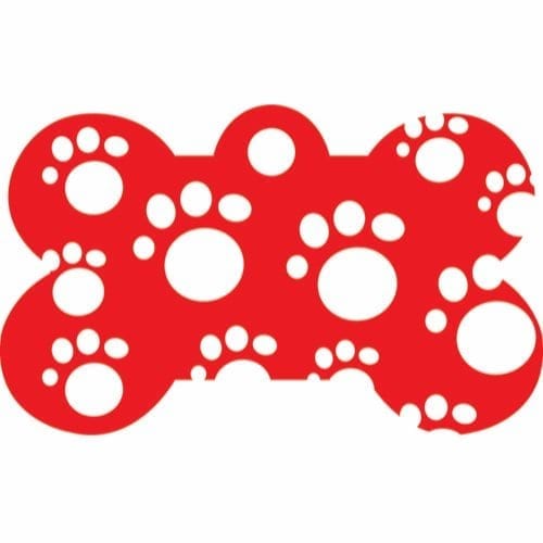 ID brikke med poter, graveres på èn side